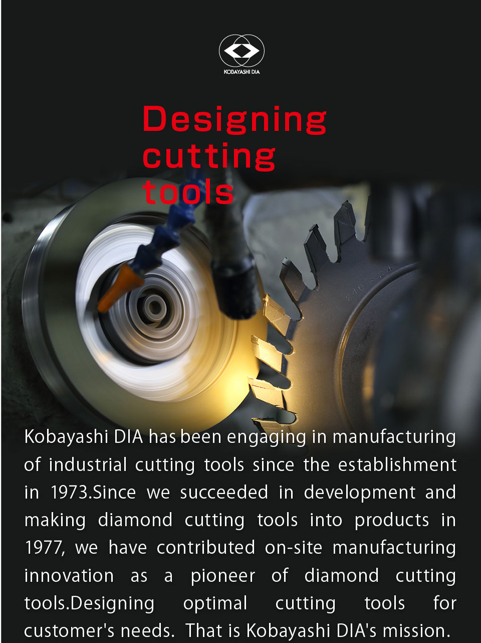 Custom-made diamond cutting tool manufacturer and re-grinder